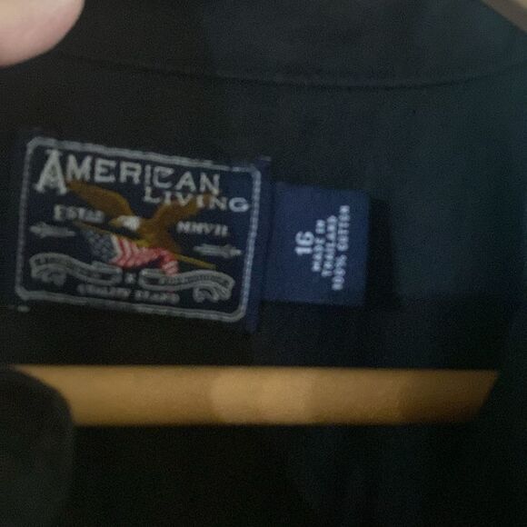 NWT American Living Womens Button Up Military-Style Black Utility Dress - Picture 7 of 9